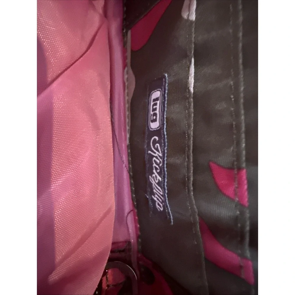 Lug Kick Flip Convertible Crossbody Wallet Pink Camo RFID Protection